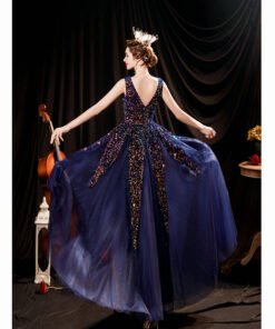 cheap blue prom dress 1233-003