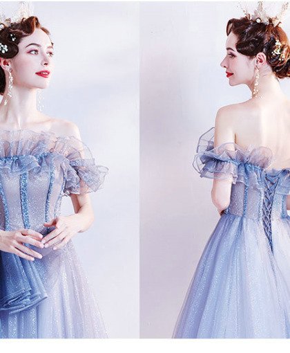 light blue princess gown 1230-003