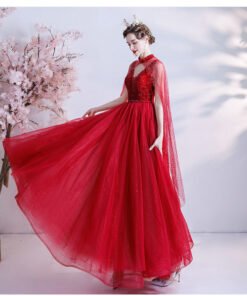 red bridal dress 1227-004