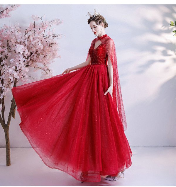 red bridal dress 1227-004