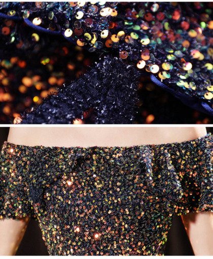 sparkly black dress 1232-006