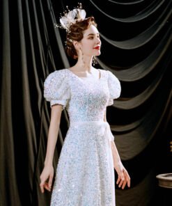 white sparkly prom dress-010