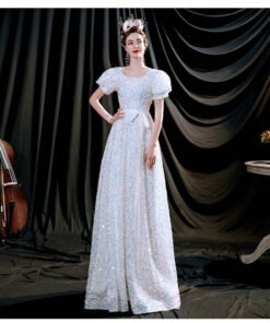 white sparkly prom dress-011