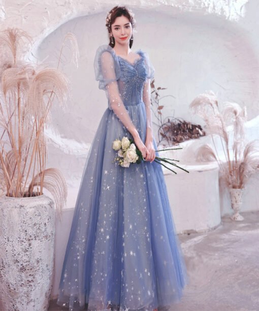 blue pageant dress 1245-006