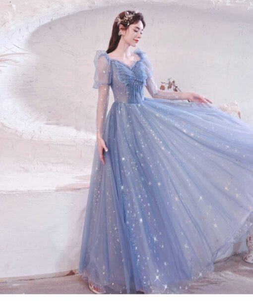 blue pageant dress 1245-007
