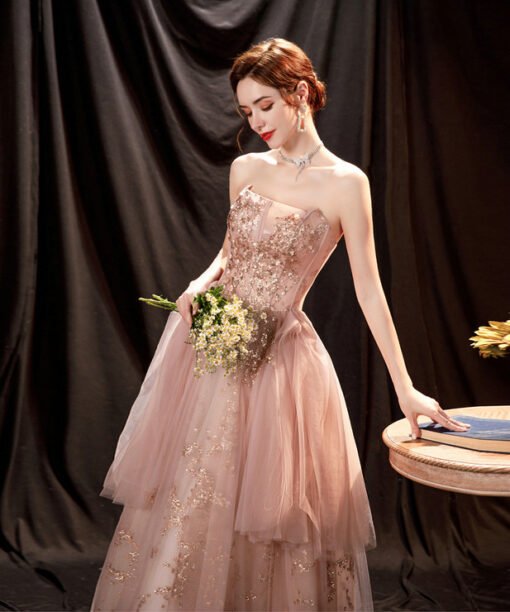 blush pink prom dress 1244-004