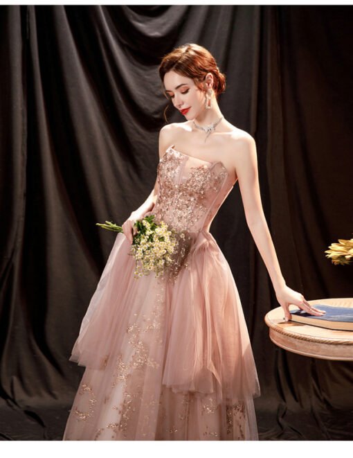 blush pink prom dress 1244-004