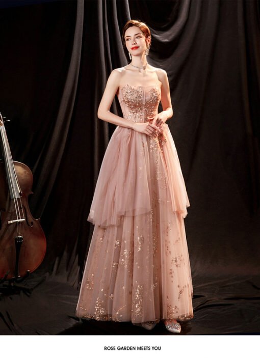 blush pink prom dress 1244-005