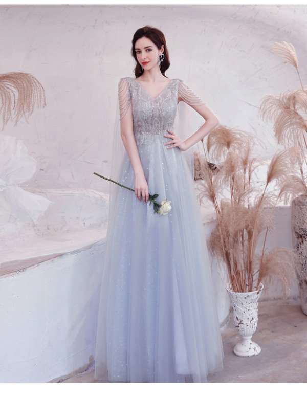 silver evening gown 1242-004