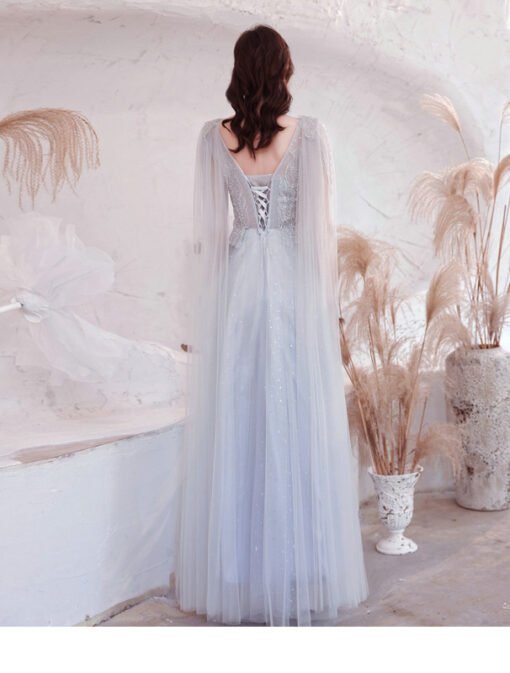 silver evening gown 1242-008
