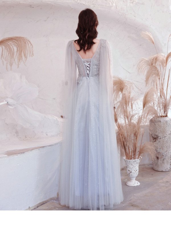 silver evening gown 1242-008