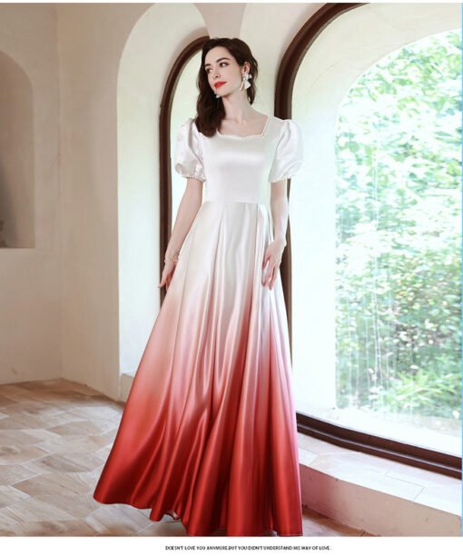 white and red prom dress 1239-001