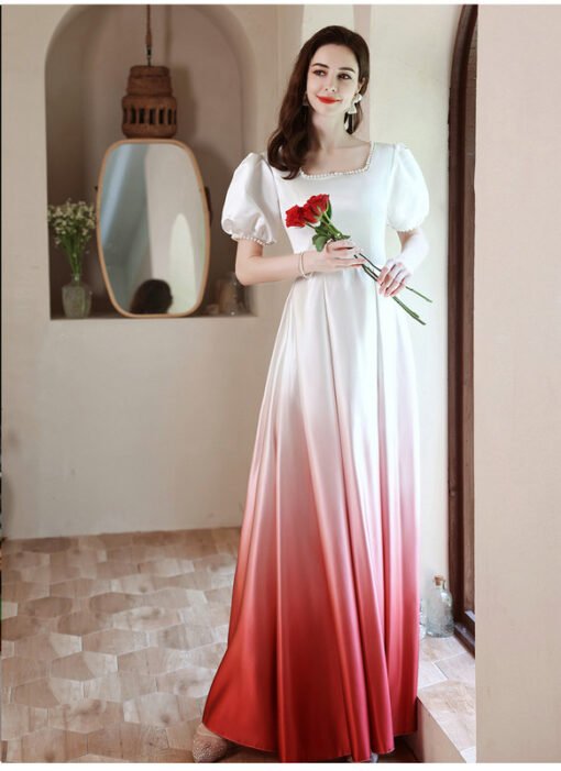 white and red prom dress 1239-004