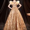 gold quinceanera dress 1260-007