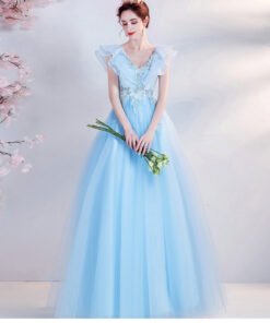 light blue princess prom dress-006