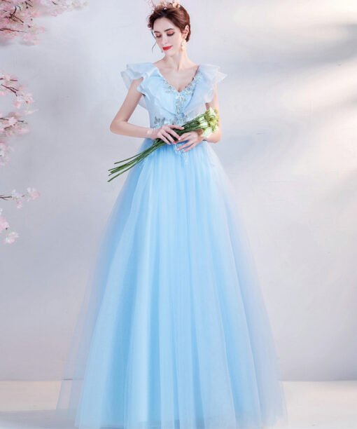light blue princess prom dress-007