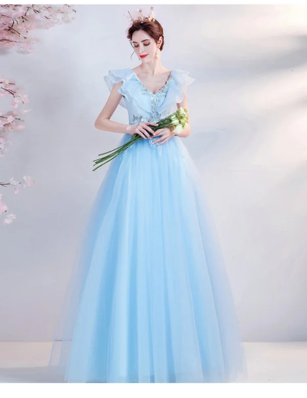 light blue princess prom dress-007