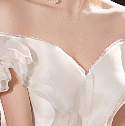 off the shoulder ball gown wedding dress 1267-001
