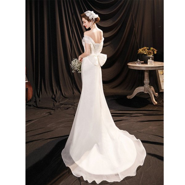 off the shoulder mermaid wedding dress 1266-001