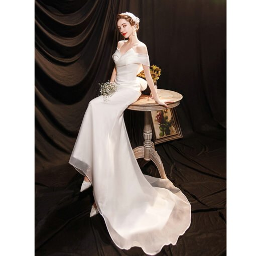 off the shoulder mermaid wedding dress 1266-002