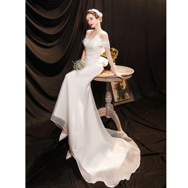 off the shoulder mermaid wedding dress 1266-002