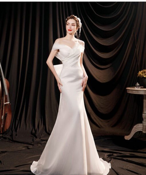 off the shoulder mermaid wedding dress 1266-003