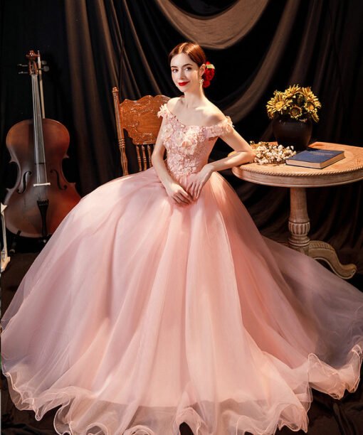 pink formal dress 1247-004