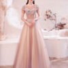 pink formal dress cheap 1252-003