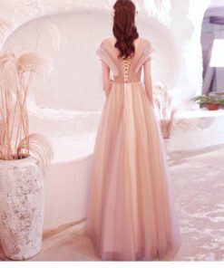 pink formal dress cheap 1252-008