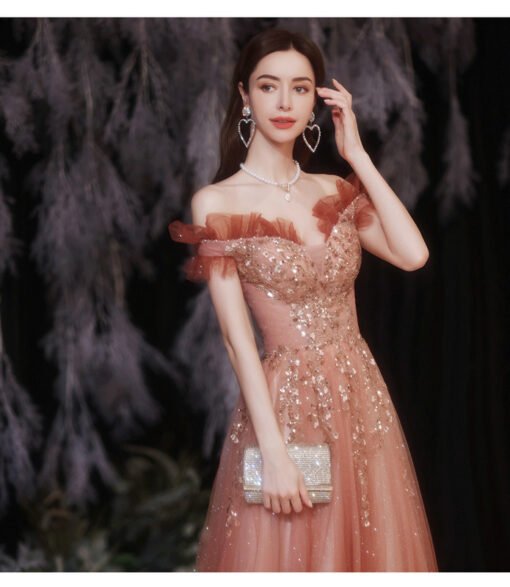 red formal dress 1248-005