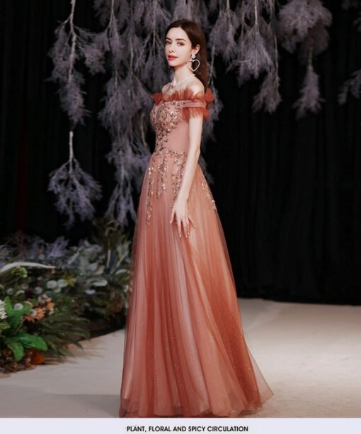 red formal dress 1248-007