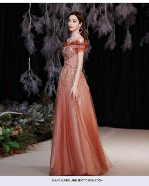 red formal dress 1248-007