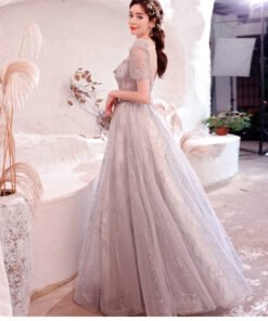 silver formal dress 1264-006