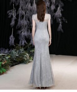 silver mermaid dress 1265-004