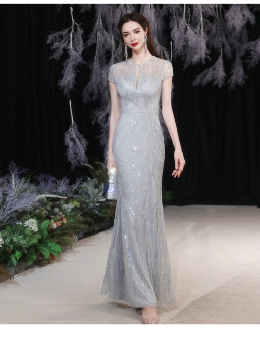 silver mermaid dress 1265-006