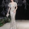 silver mother of the bride dresses 1272-005