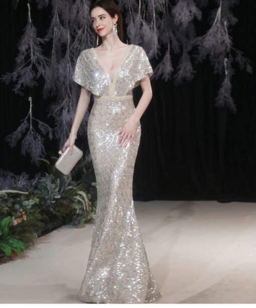 silver mother of the bride dresses 1272-005