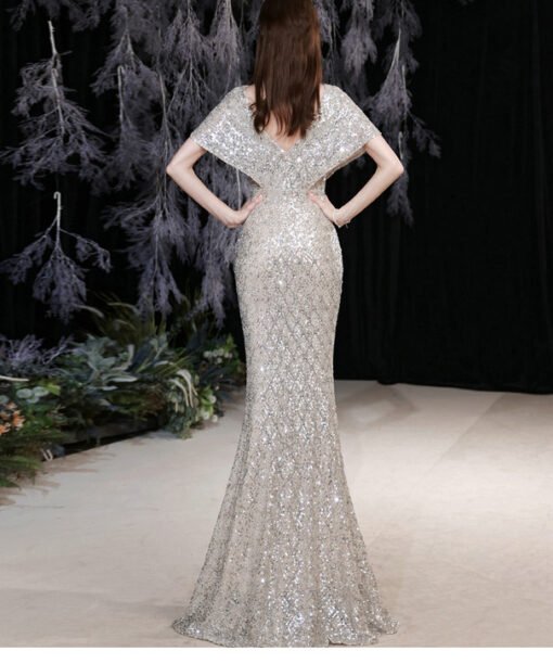 silver mother of the bride dresses 1272-007