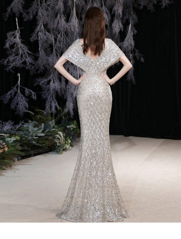 silver mother of the bride dresses 1272-007