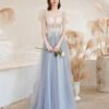 white and silver prom dress 1274-004