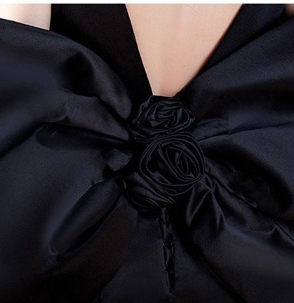 black mermaid formal dress 1281-001