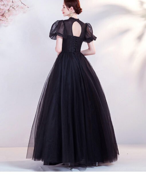 black quinceanera dress 1290-006