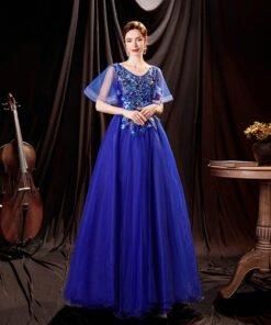 dark blue prom dress 1292-004