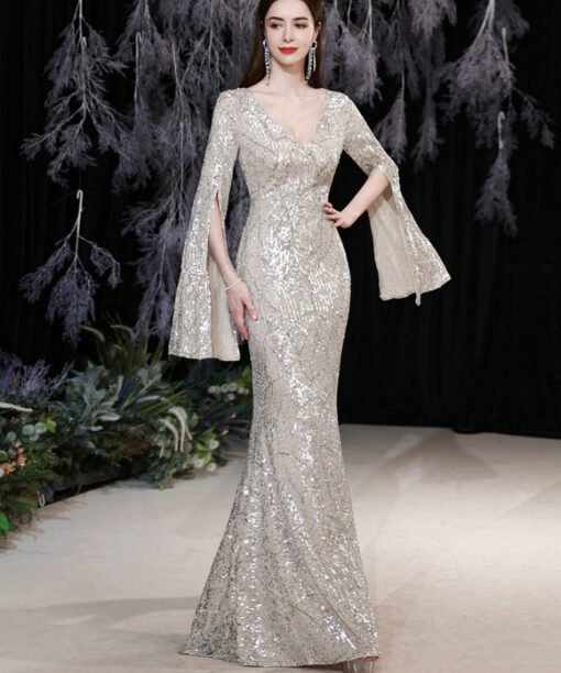 evening gowns with capes 1295-003