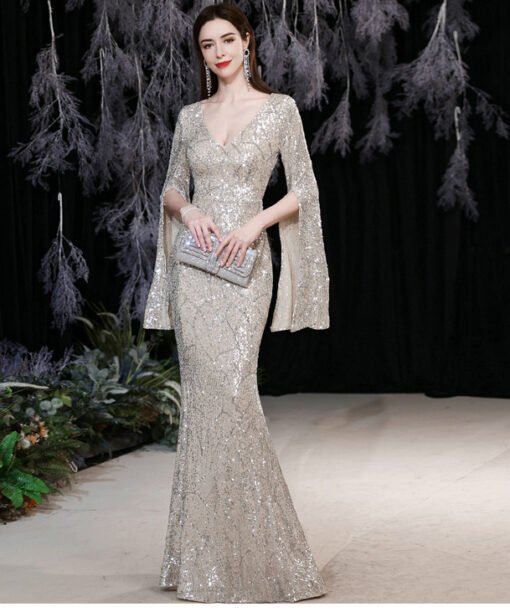 evening gowns with capes 1295-004