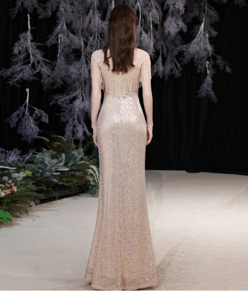 gold formal dress 1291-006