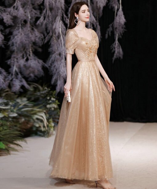 gold formal dresses plus size 1280-005