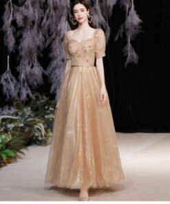 gold formal dresses plus size 1280-006