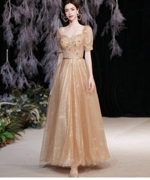 gold formal dresses plus size 1280-006