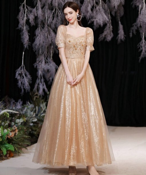 gold formal dresses plus size 1280-008